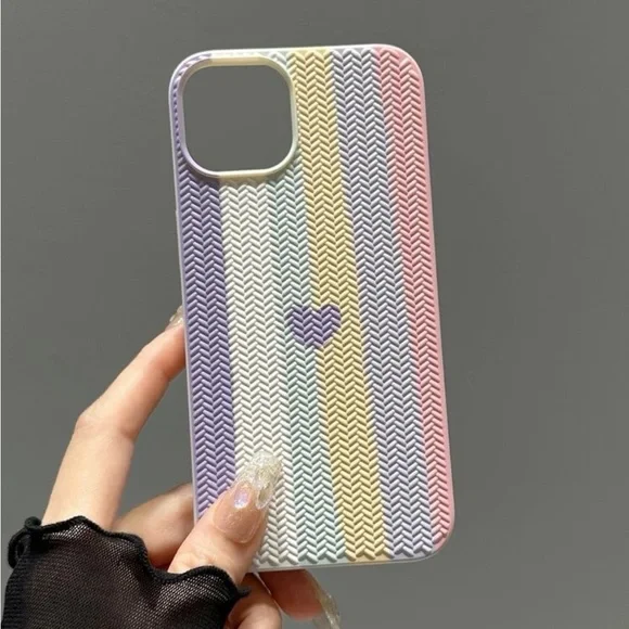 ⚠️Clearance🫧iPhone 13/Pro/Pro Max Cute Multicolor Heart Pattern Phone Case - Picture 3 of 3